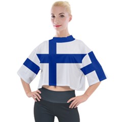 Finland Mock Neck Tee by tony4urban