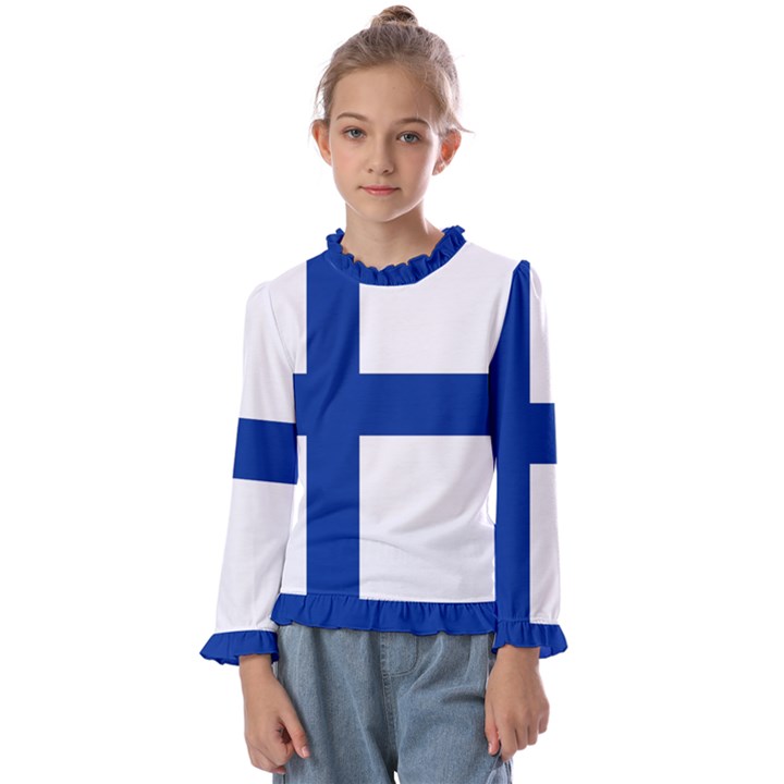 Finland Kids  Frill Detail Tee