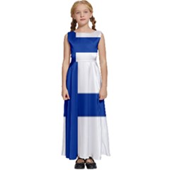 Finland Kids  Satin Sleeveless Maxi Dress by tony4urban