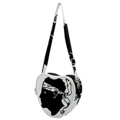 Corsica Flag Heart Shoulder Bag by tony4urban