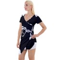 Corsica Flag Short Sleeve Asymmetric Mini Dress View1