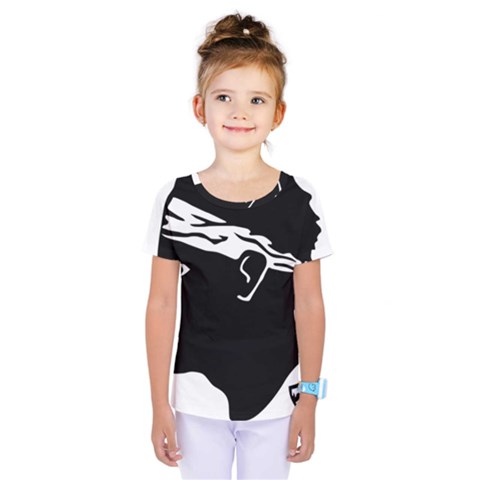 Corsica Flag Kids  One Piece Tee by tony4urban