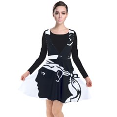 Corsica Flag Plunge Pinafore Dress by tony4urban