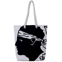 Corsica Flag Full Print Rope Handle Tote (small) by tony4urban