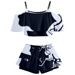 Corsica Flag Kids  Off Shoulder Skirt Bikini by tony4urban