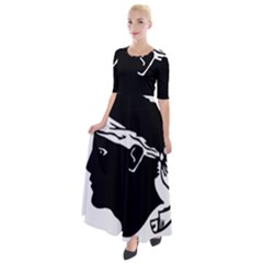 Corsica Flag Half Sleeves Maxi Dress by tony4urban