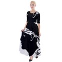 Corsica Flag Half Sleeves Maxi Dress View1