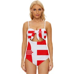 Canton Jura Knot Front One-piece Swimsuit by tony4urban