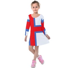 Faroe Kids  Long Sleeve Velvet Dress by tony4urban