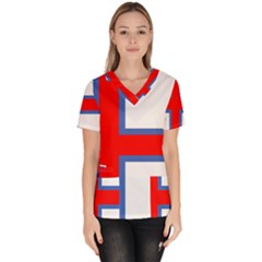 Faroe Women s V-neck Scrub Top by tony4urban