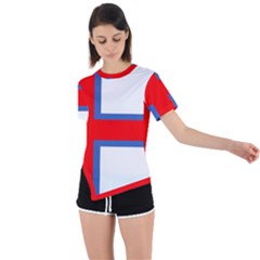 Faroe Asymmetrical Short Sleeve Sports Tee by tony4urban