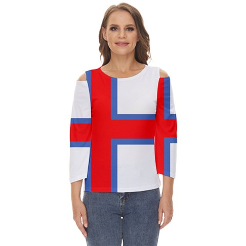 Faroe Cut Out Wide Sleeve Top by tony4urban