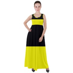 Kashubian Flag Empire Waist Velour Maxi Dress by tony4urban