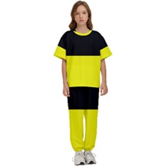 Kashubian Flag Kids  Tee And Pants Sports Set