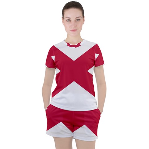 Anglo Irish Flag Women s Tee And Shorts Set by tony4urban