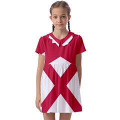 Anglo Irish Flag Kids  Asymmetric Collar Dress by tony4urban