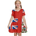 Bermuda Kids  Short Sleeve Tiered Mini Dress View1