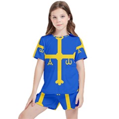 Asturias Kids  Tee And Sports Shorts Set by tony4urban