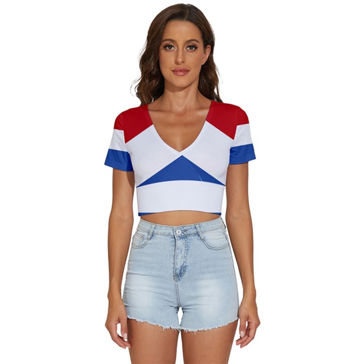 Netherlands V-Neck Crop Top