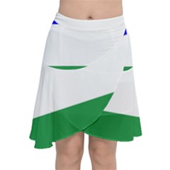 Ladinia Flag Chiffon Wrap Front Skirt by tony4urban