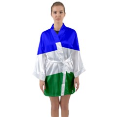 Ladinia Flag Long Sleeve Satin Kimono by tony4urban