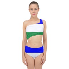 Ladinia Flag Spliced Up Two Piece Swimsuit by tony4urban