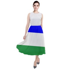 Ladinia Flag Round Neck Boho Dress by tony4urban