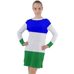 Ladinia Flag Long Sleeve Hoodie Dress by tony4urban