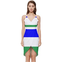 Ladinia Flag Wrap Frill Dress by tony4urban