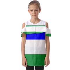 Ladinia Flag Fold Over Open Sleeve Top by tony4urban