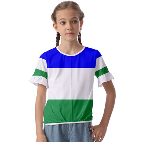 Ladinia Flag Kids  Cuff Sleeve Scrunch Bottom Tee by tony4urban