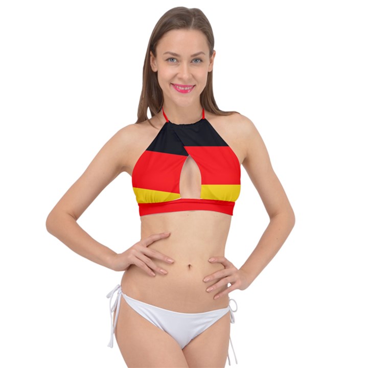 Germany Cross Front Halter Bikini Top