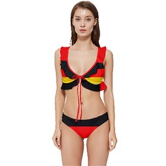 Germany Low Cut Ruffle Edge Bikini Set by tony4urban