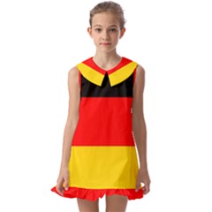 Germany Kids  Pilgrim Collar Ruffle Hem Dress