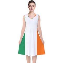 Ireland V-neck Midi Sleeveless Dress  by tony4urban