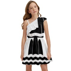 Gozo Malta Flag Kids  One Shoulder Party Dress by tony4urban