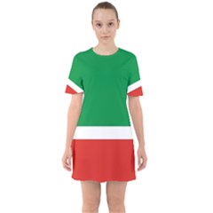 Chechen Republic Sixties Short Sleeve Mini Dress