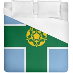 Derbyshire Flag Duvet Cover (king Size) by tony4urban