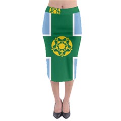 Derbyshire Flag Midi Pencil Skirt by tony4urban