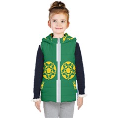 Derbyshire Flag Kids  Hooded Puffer Vest by tony4urban