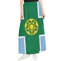 Derbyshire Flag Maxi Chiffon Skirt by tony4urban