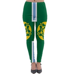 Derbyshire Flag Lightweight Velour Leggings by tony4urban