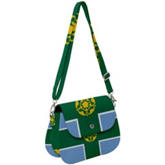 Derbyshire Flag Saddle Handbag by tony4urban