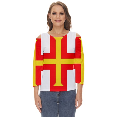 Guernsey Cut Out Wide Sleeve Top by tony4urban