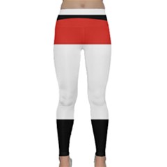 Kujawsko-pomorskie Flag Classic Yoga Leggings by tony4urban