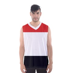 Kujawsko-pomorskie Flag Men s Basketball Tank Top by tony4urban