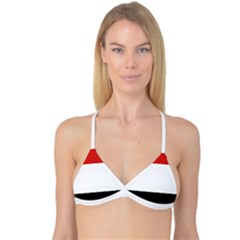 Kujawsko-pomorskie Flag Reversible Tri Bikini Top by tony4urban