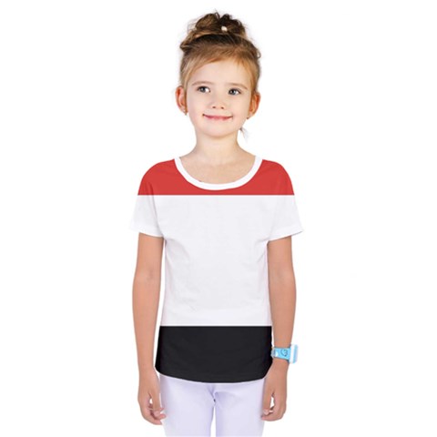 Kujawsko-pomorskie Flag Kids  One Piece Tee by tony4urban