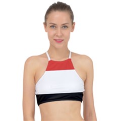 Kujawsko-pomorskie Flag Racer Front Bikini Top by tony4urban