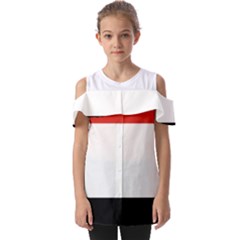 Kujawsko-pomorskie Flag Fold Over Open Sleeve Top by tony4urban